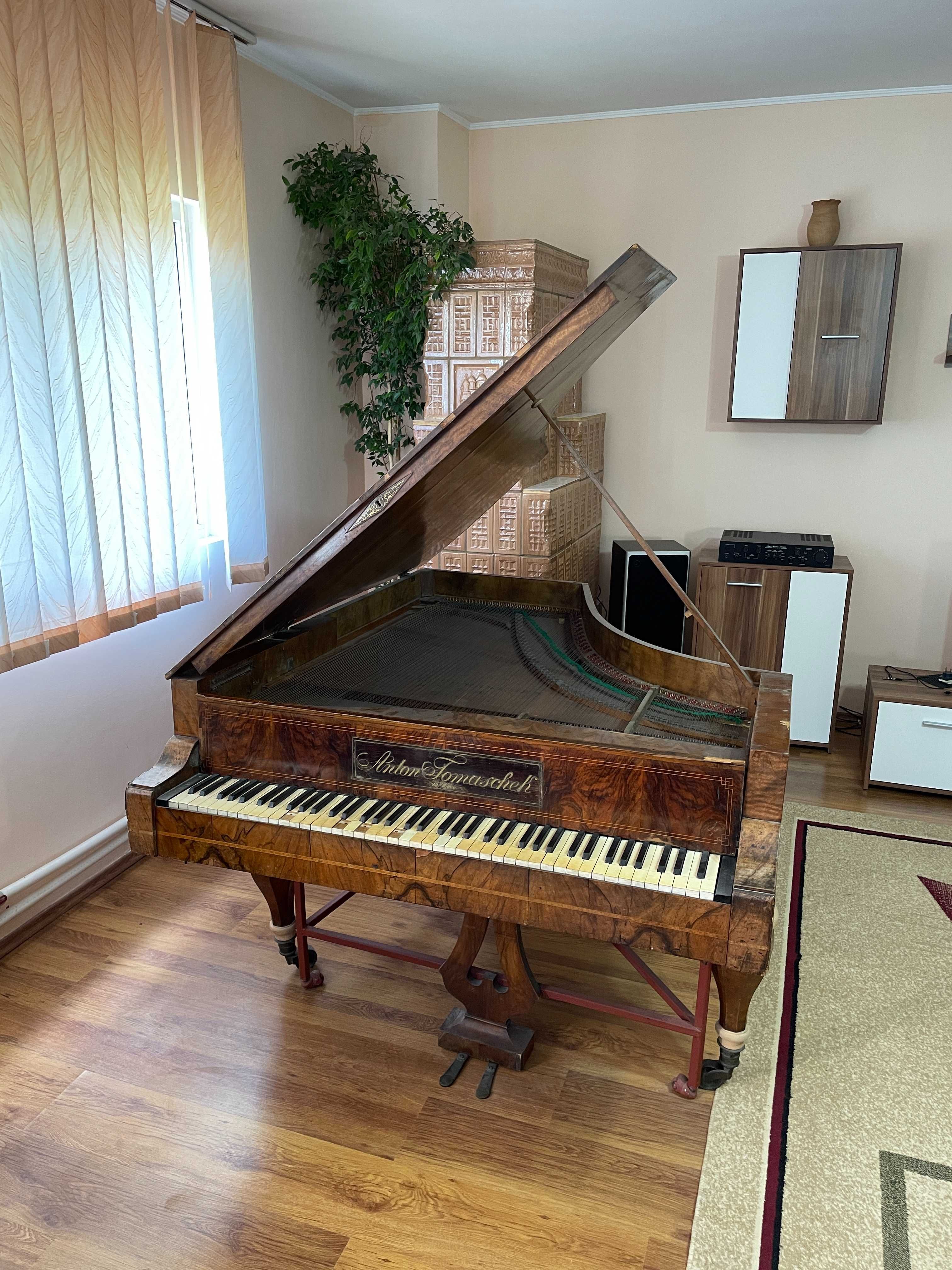 Vand pian Vienez vechi extrem de rar Piano AntonTomaschek seria no 938