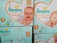 Pampers premium care/pure размери 1,2,3,4,5,6