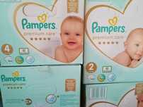 Pampers premium care/pure размери 1,2,3,4,5,6
