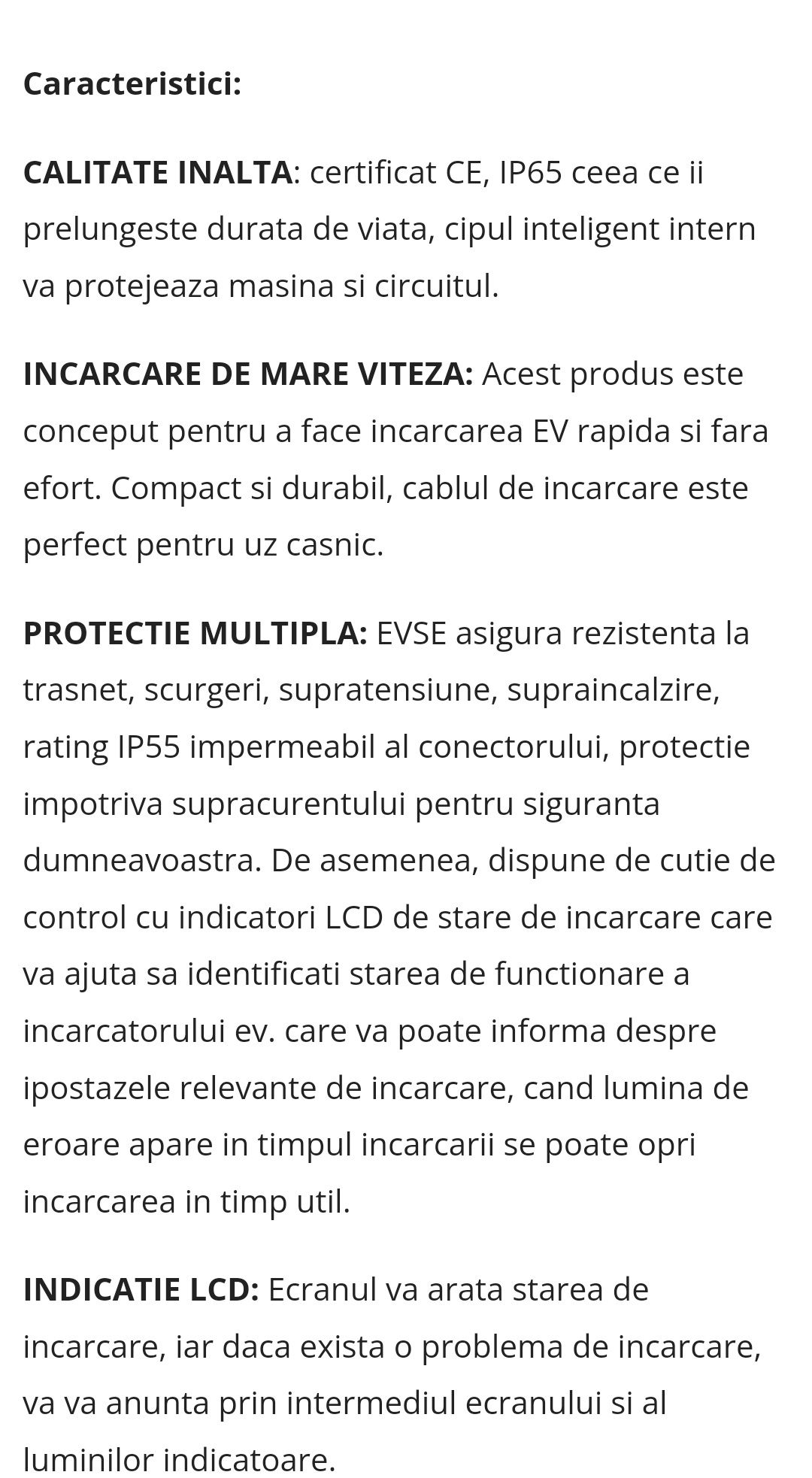 Incarcator masina electrica  nou 7kw