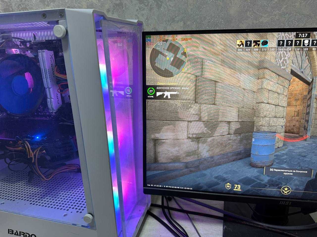 Игровой кейс / Ryzen 5 2600/ RX 590 8gb / 16gb ddr4