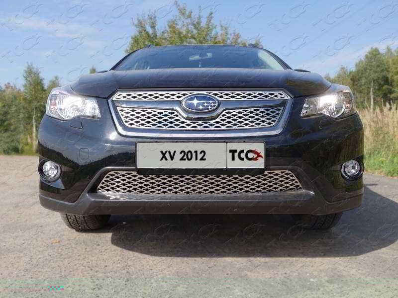 Subaru XV 2011/17 Накладки решётка радиатора комплект  нержавейка