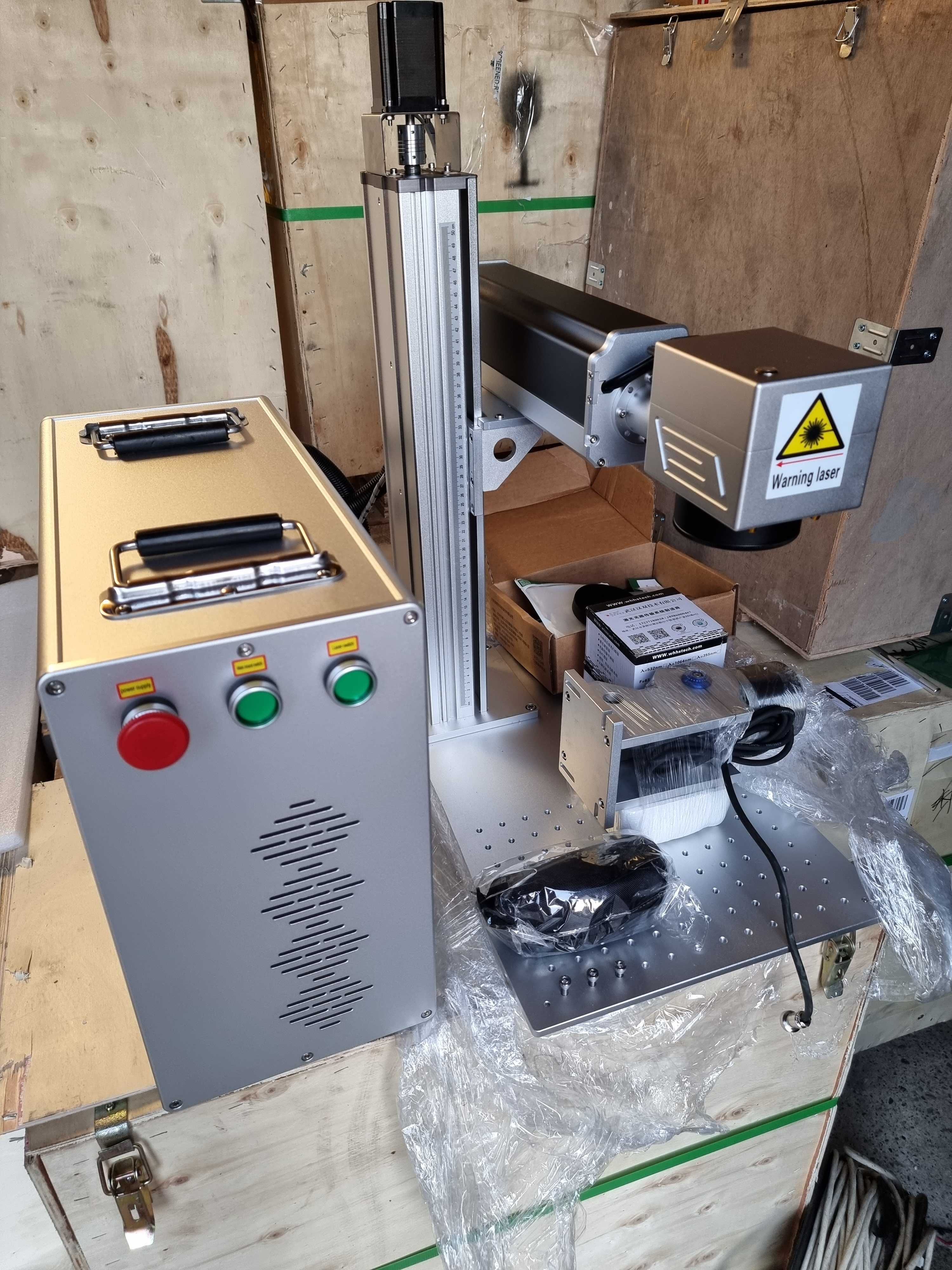 Gravator fiber laser 2.5D JPT 50W/Gravura în relief/Ezcad3 cu licenta.