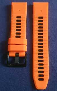 Curea silicon Garmin Tech-Protect 22mm Orange/Black