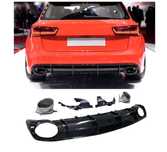 Дифузьор задната броня audi a6 s6 rs6 ауспух C7 спойлер а6 ц7 facelift