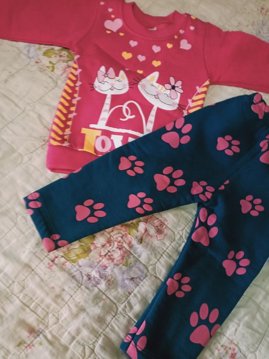 Костюм для девочки на годик тёплый