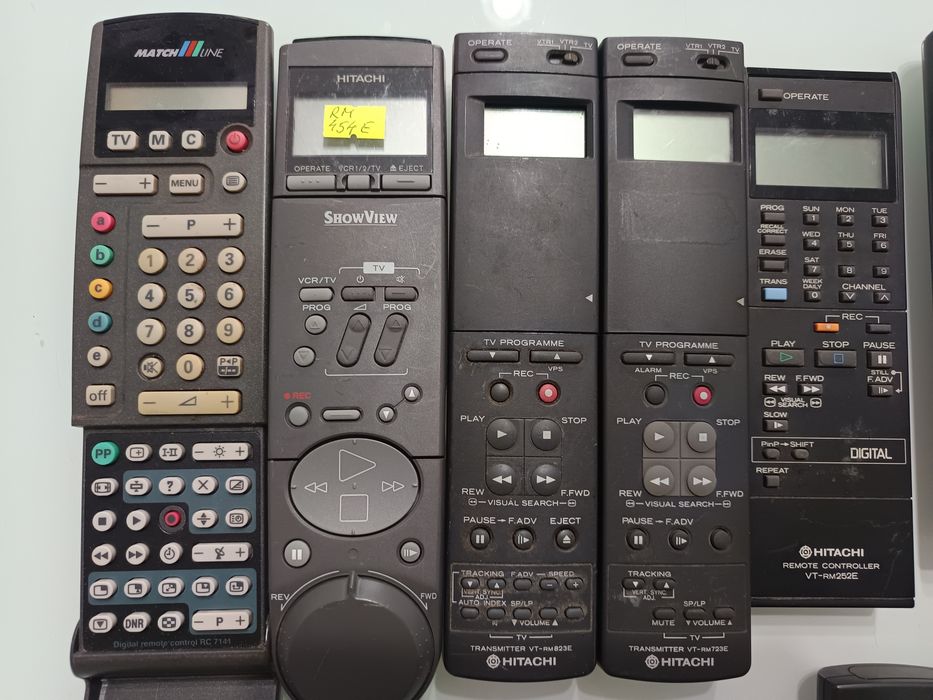 Hitachi vtrm823e 723e rm252e denon rc 1044  telecomenzi vintage retro