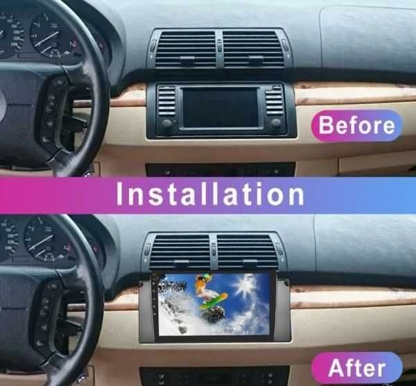 Мултимедия, BMW, X5, E53, E39, M5 Двоен дин, Навигация, плеър 9“