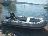 Надуваема лодка с извънбордов двигател evinrude 4hp къс ботуш+сонар