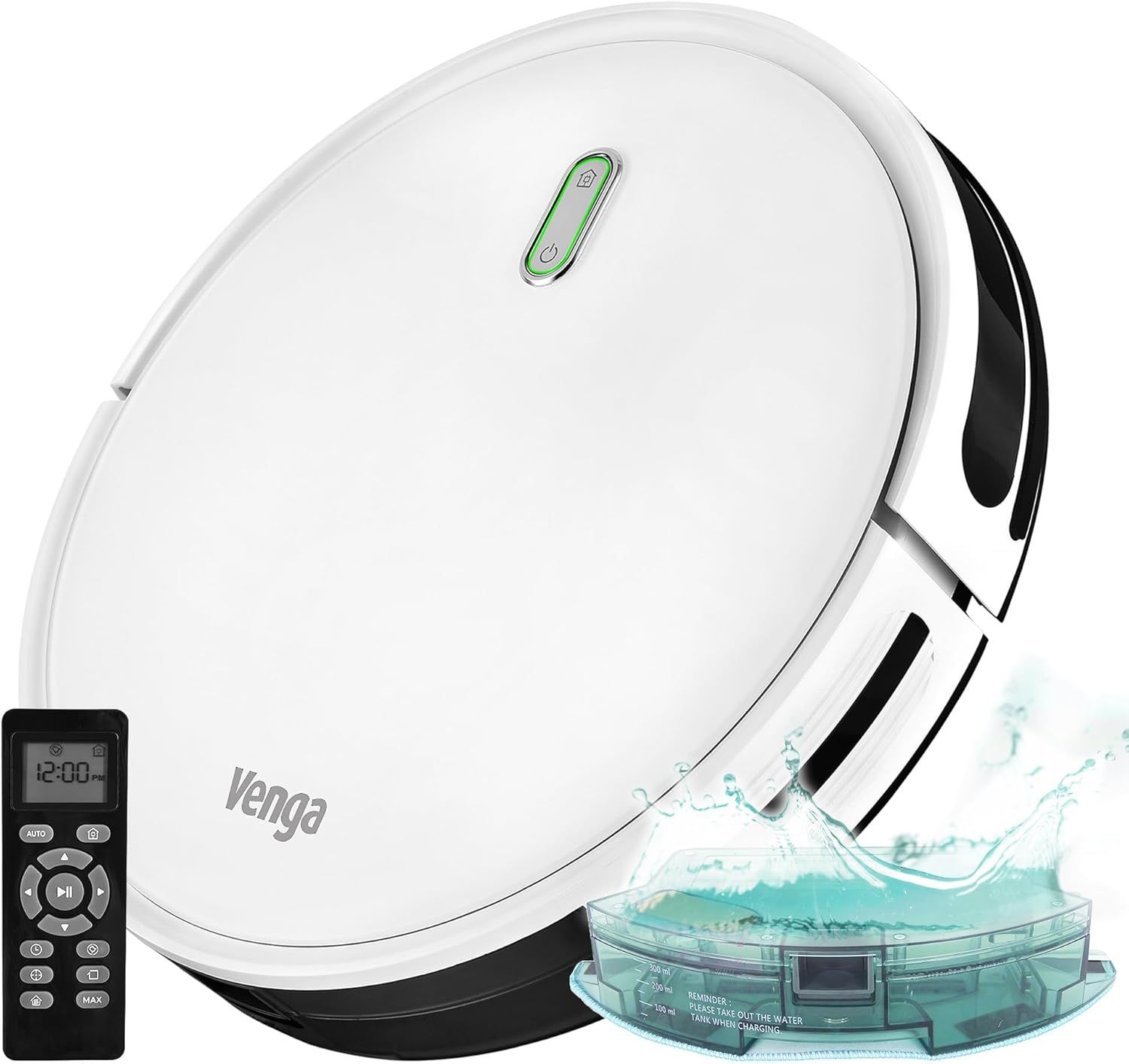 Robot aspirator cu mop Venga, 6 moduri, silentios, alb | 342119
