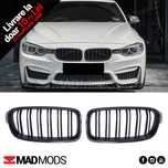 Set grile duble M BMW Seria 3 F30 F31 F80 M3 2012-2018 Negru Lucios