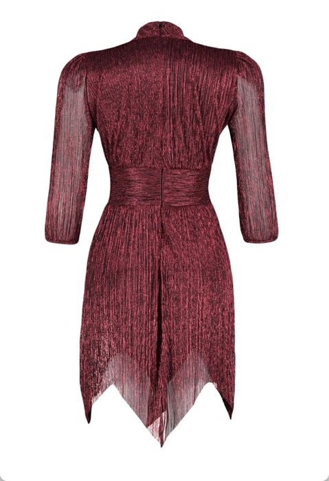 Rochie eleganta midi, in colturi