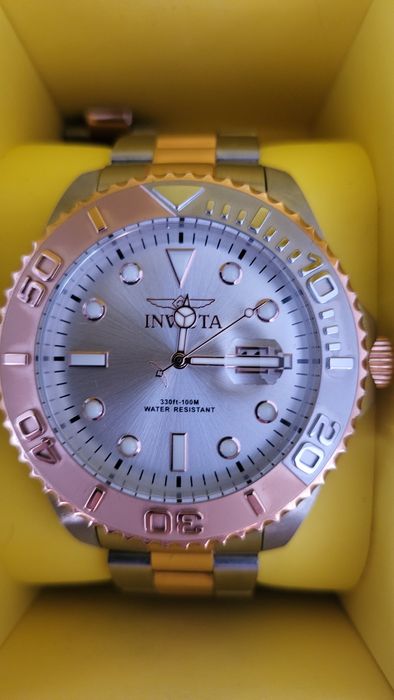 Invicta Pro Diver Gold Silver 47 mm