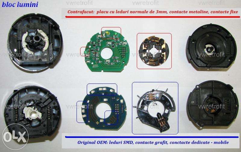 Set butoane Geamuri electrice /buton Oglinzi Electrice /Bloc Lumini VW