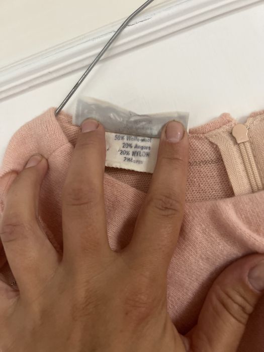 Rochie din Lana superba roz pudrat nr 38/ M cu jupa