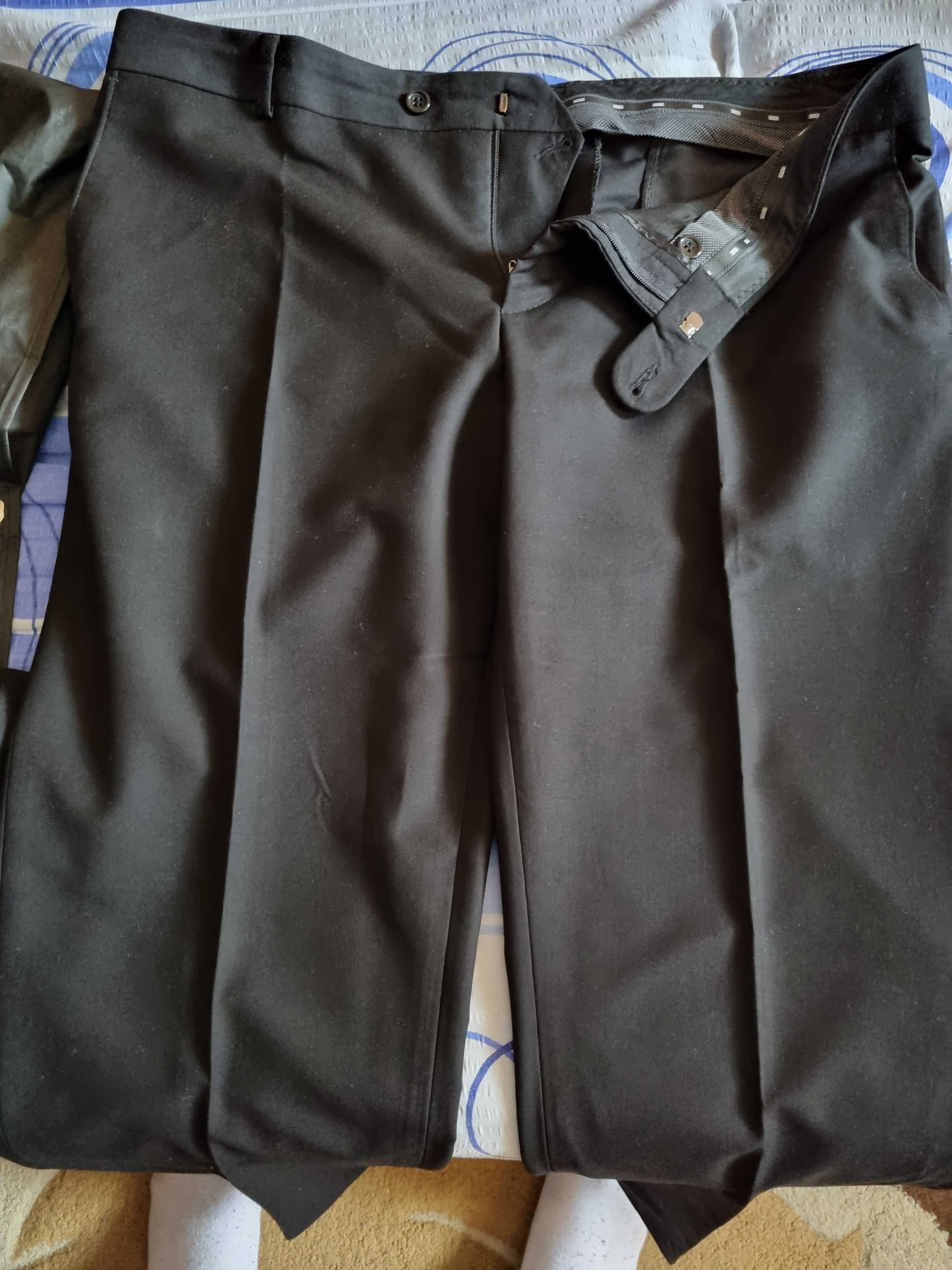 Costum evenimente + Vesta + Pantalon -  marimea 54 (XL), negru