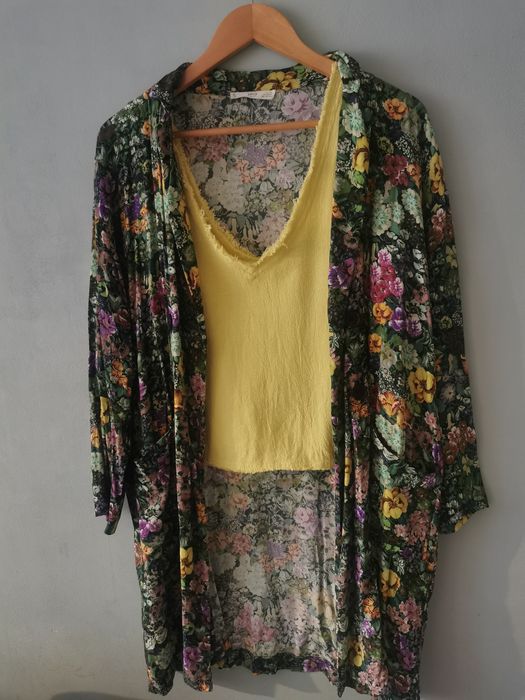 Blazer/kimono cu nasturi Mango