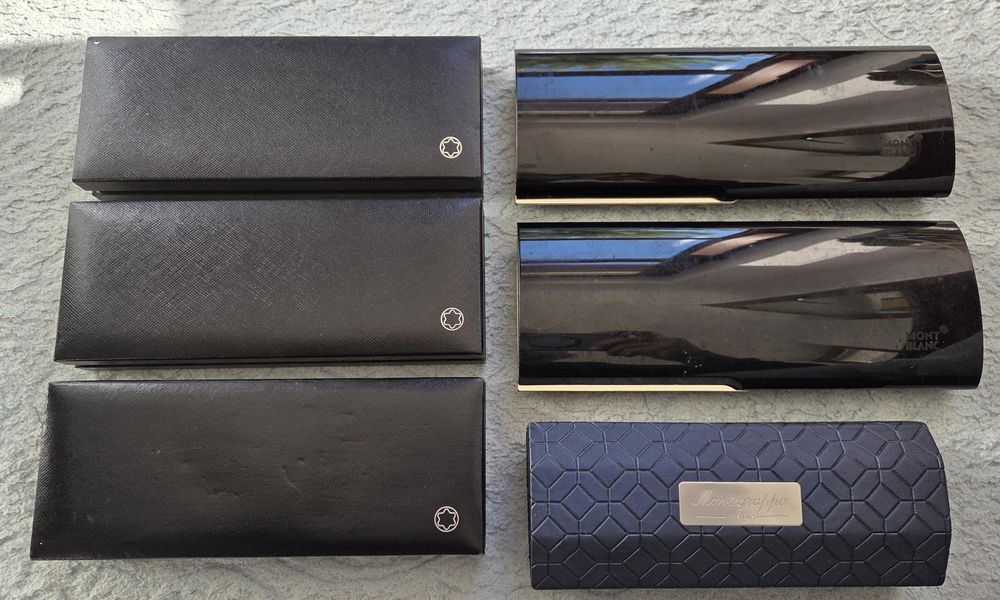 Lot 6 cutii pix / stilou MontBlanc Montegrappa