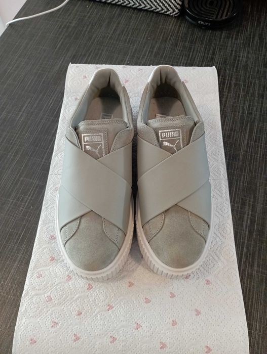 Puma - Дамски маратонки Platform X Wn's Rock Ridge, Зелен, Размер 40