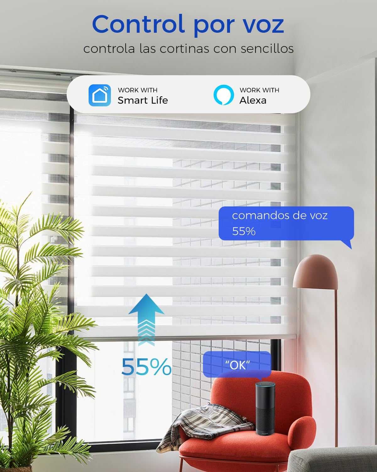 НОВ! Смарт ключ за ролетни щори, WiFi, приложение, % контрол
