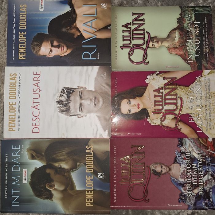 Set 5 carti romantice! PENELOPE Douglas, JULIA Quinn!