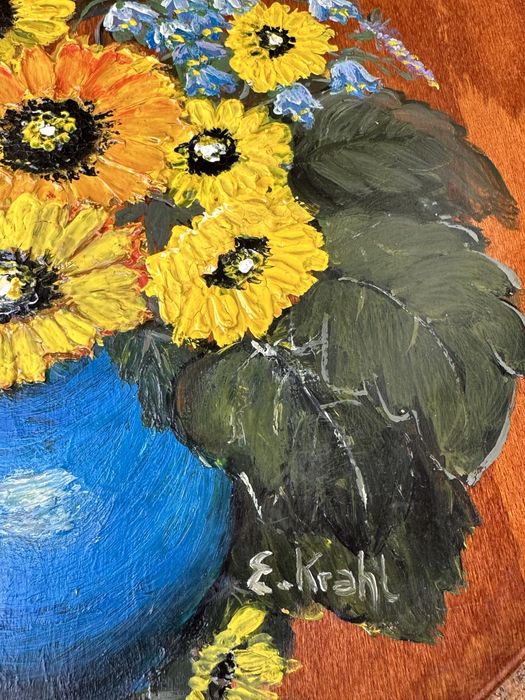 Pictura/tablou ulei pe lemn semnat