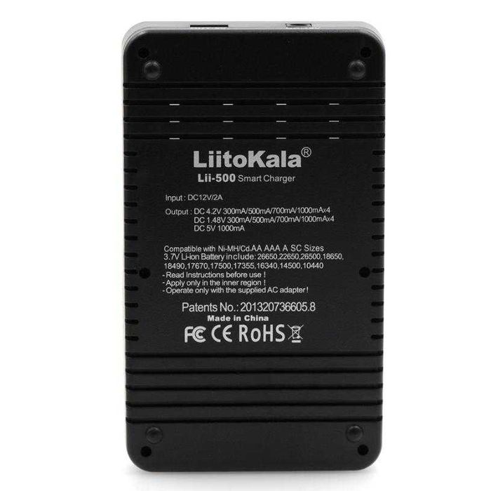 Универсал Смарт Зарядно LCD Екран Engineer LiitoKala Lii-500 18650 AAA