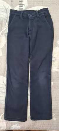 Теплые классические прямые брюки на 6-8 лет