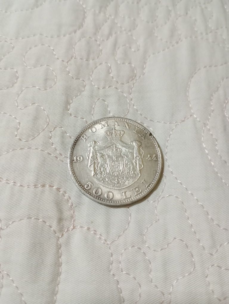Moneda 500 lei,1944 din argint