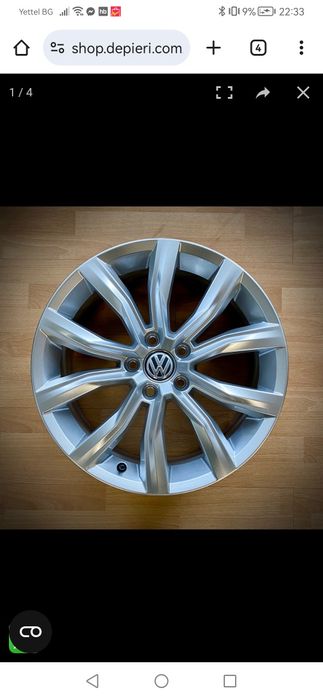 Джанти VW 5x112 18 t roc tiguan  оргинални