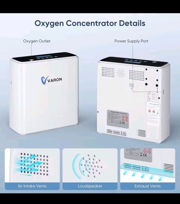 Concentrator de oxigen portabil cu baterie