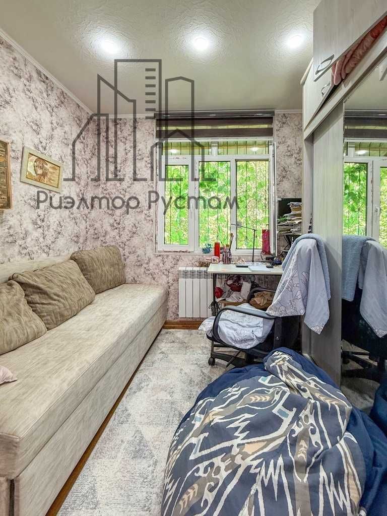 3 ком 77 серия Ташсельмаш кирпич 2х6 все раздельно частично с мебелью