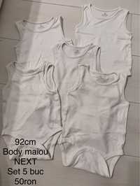 Set 5buc body maiou NEXT 92cm