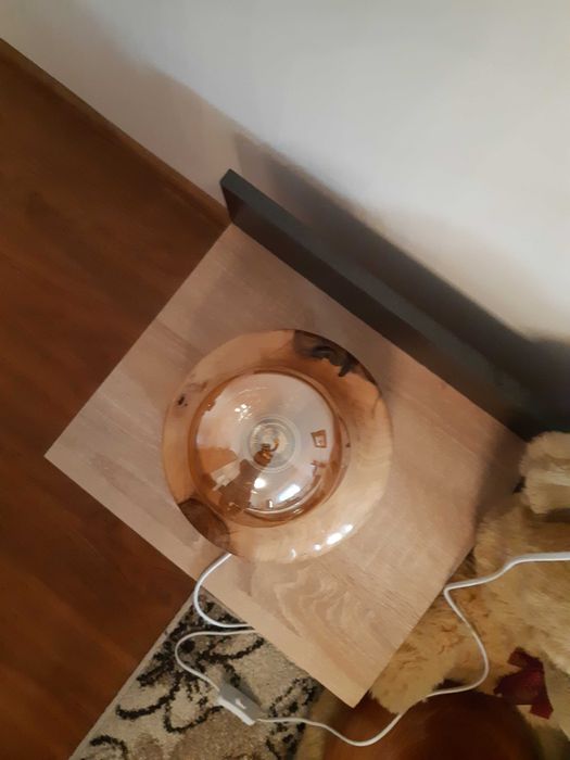 Veioza din lemn de nuc