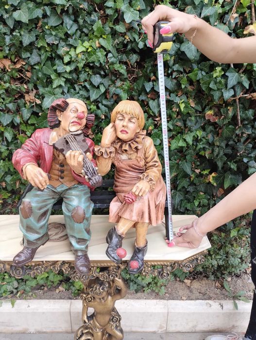 Романтична цинкова влюбена двойка от 1901г