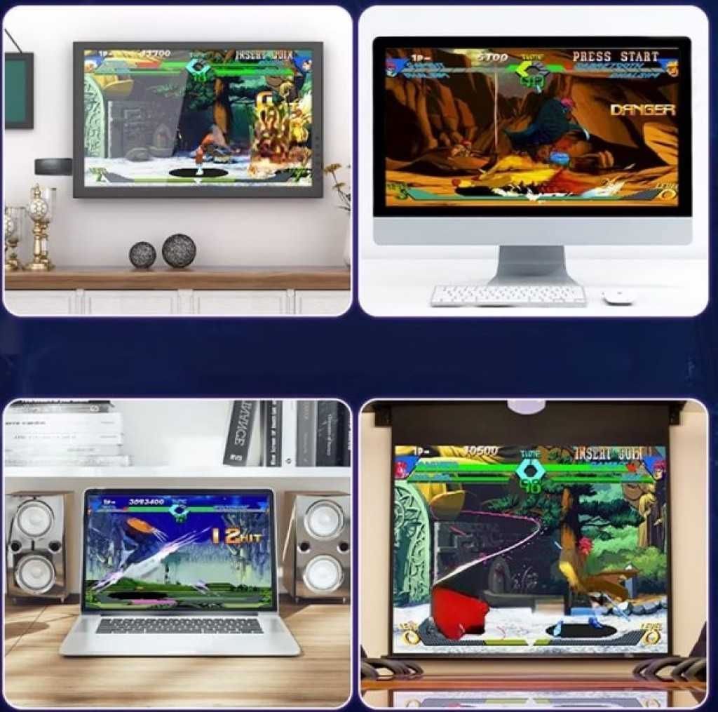 Конзола Retro Zenino, съвместима с 9 емулатора,4K, USB 2,4 GHz, 32 GB.