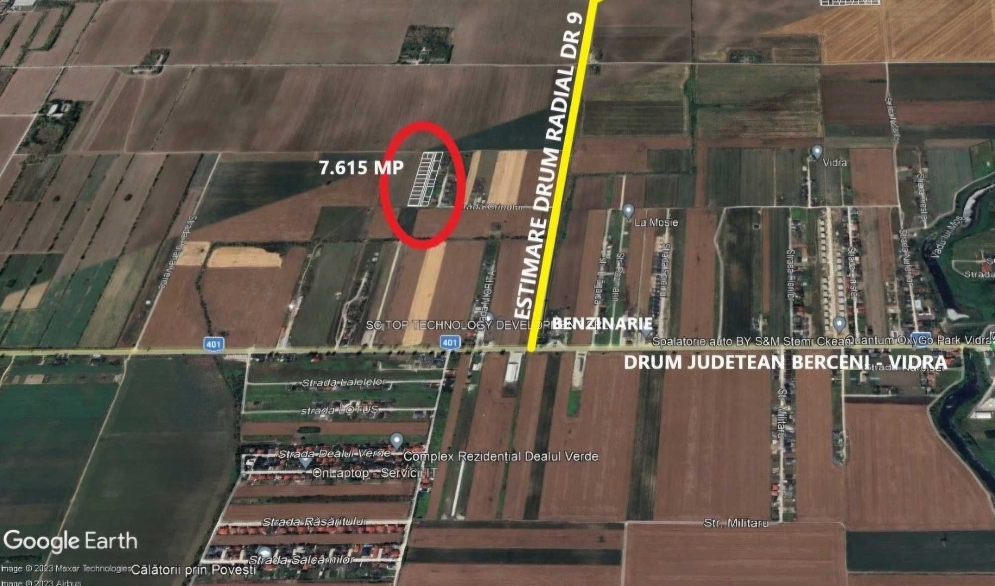Loturi teren intravilan 448  mp Com. Berceni-Vidra