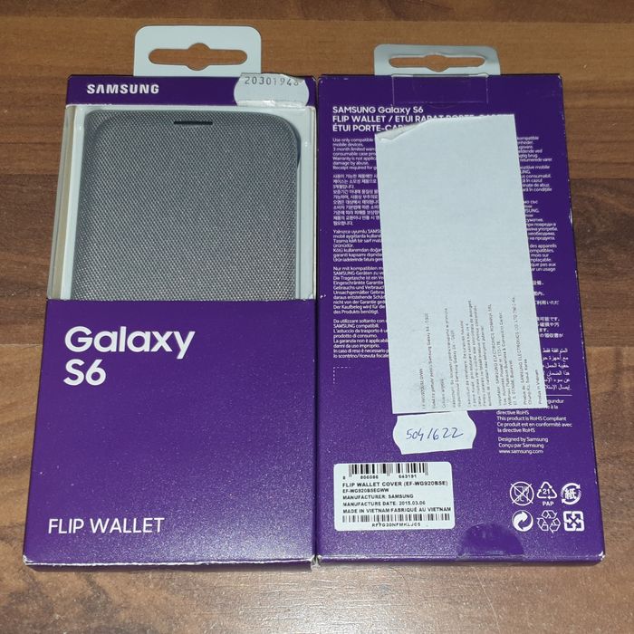 Husa flip smart activa originala Samsung Flip Wallet Galaxy S6 G920