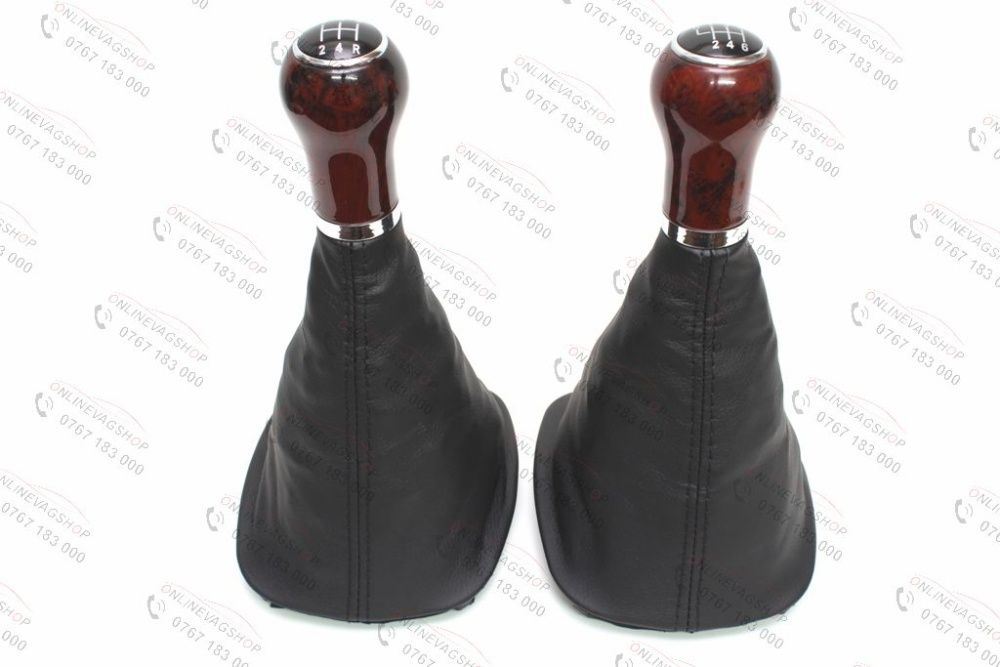 Manson negru/crem nuca schimbator Mahon pt VW Passat 3BG in 5/6 viteze