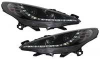 Faruri LED DRL Negru Tuning Peugeot 207 1 2006 2007 2008 2009 HLPE207