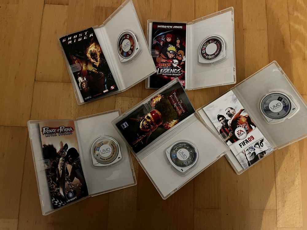 Jocuri sony PSP PlayStation portable umd naruto ghost rider fifa