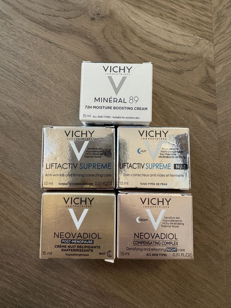 La Roche Posay, Vichy кремове и серуми на сашети