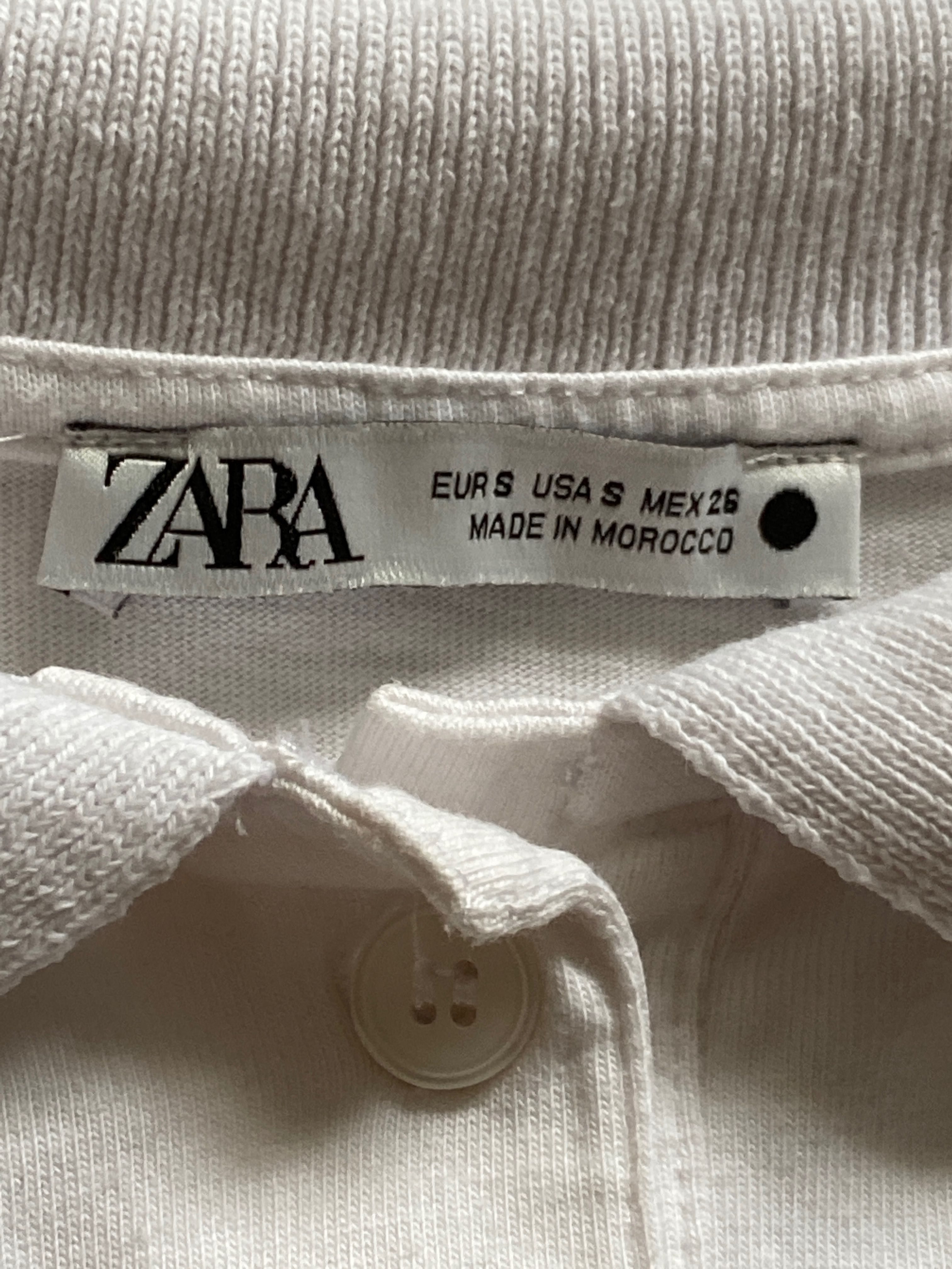 Блуза с яка ZARA