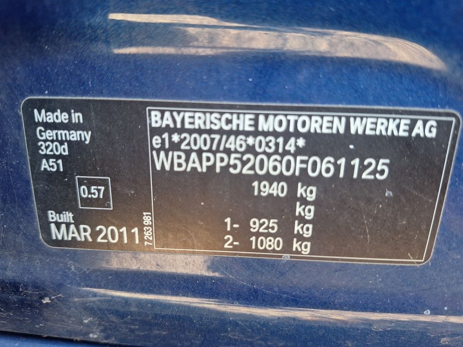 Motor BMW 2.0d 184hp (f10,f30,f25,f20)