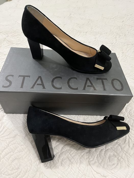 Pantofi piele intoarsa Staccato noi 36