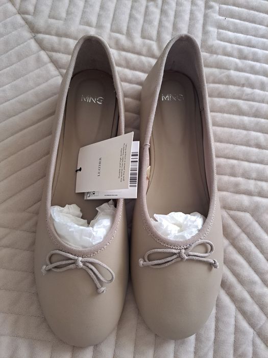 Balerini nr 40 ,piele naturala, Mango