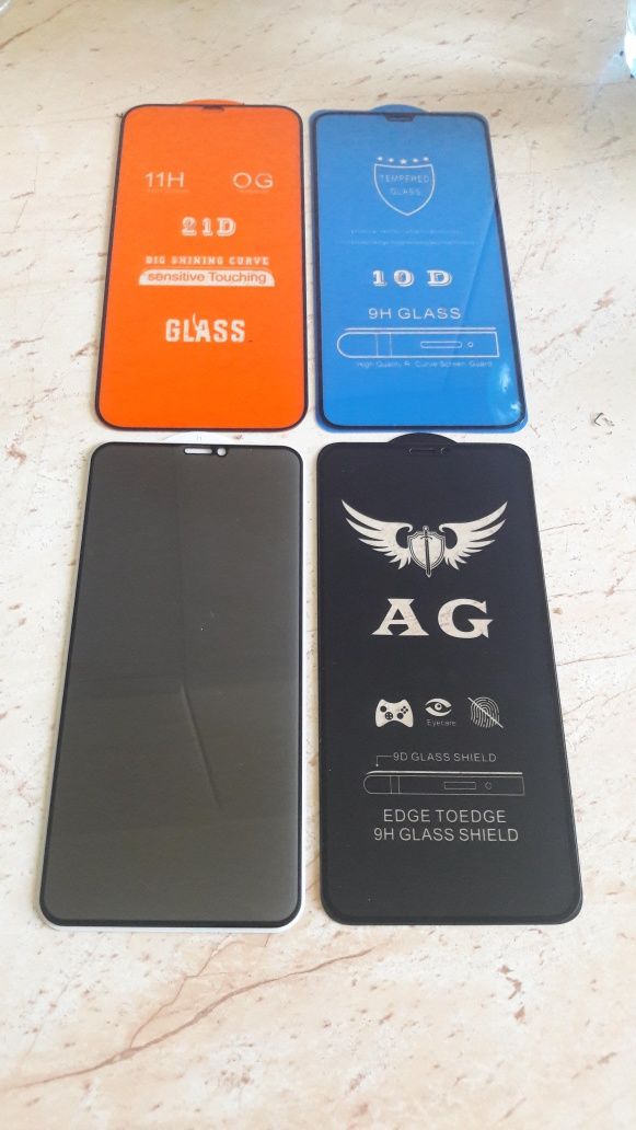 Folie sticla privacy iphone x 15 xr 11 12 13 pro max 16 8 14 PLUS husa