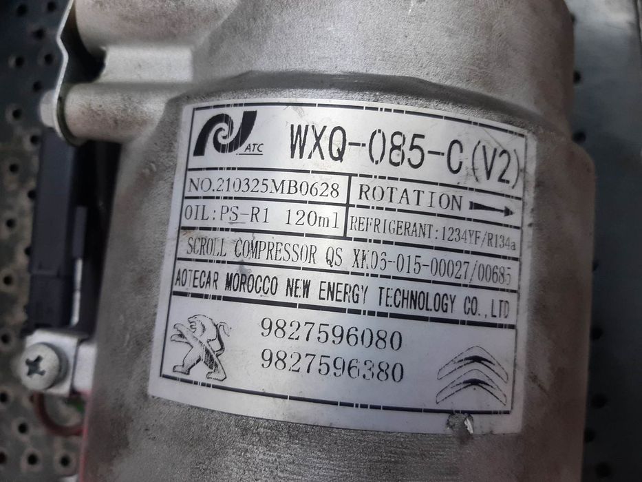 compresor clima ac 1.2 b opel corsa f peugeot 208 citroen c3 3 9827596380 9827596080