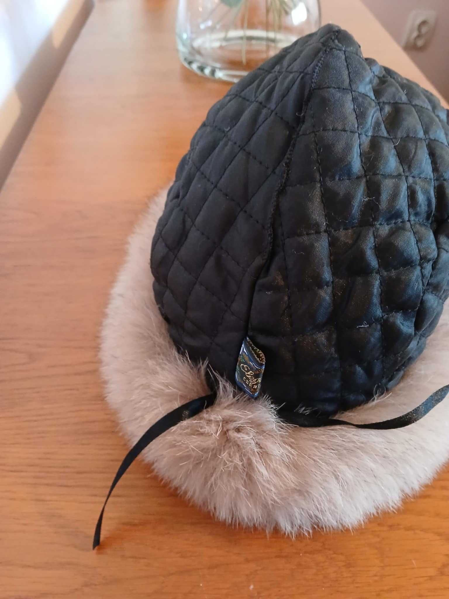Caciula femei, piele si blana