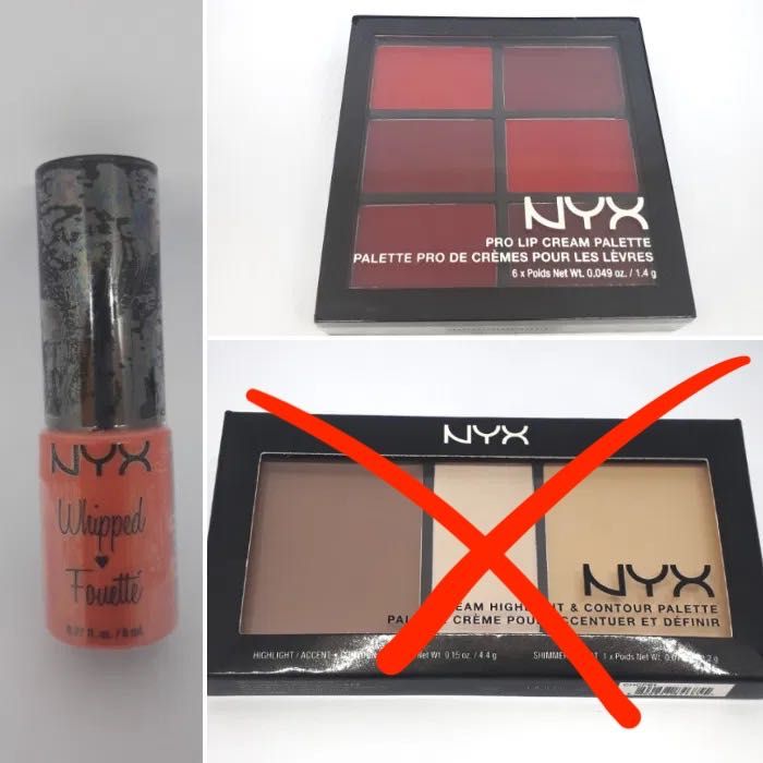 NYX / MAYBELLINE - гланц червило фон дьо тен highlighter хайлайтър